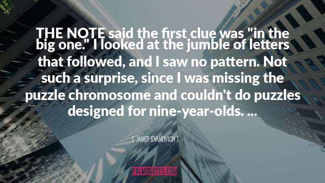 Synapsing Of Chromosomes quotes by Janet Evanovich