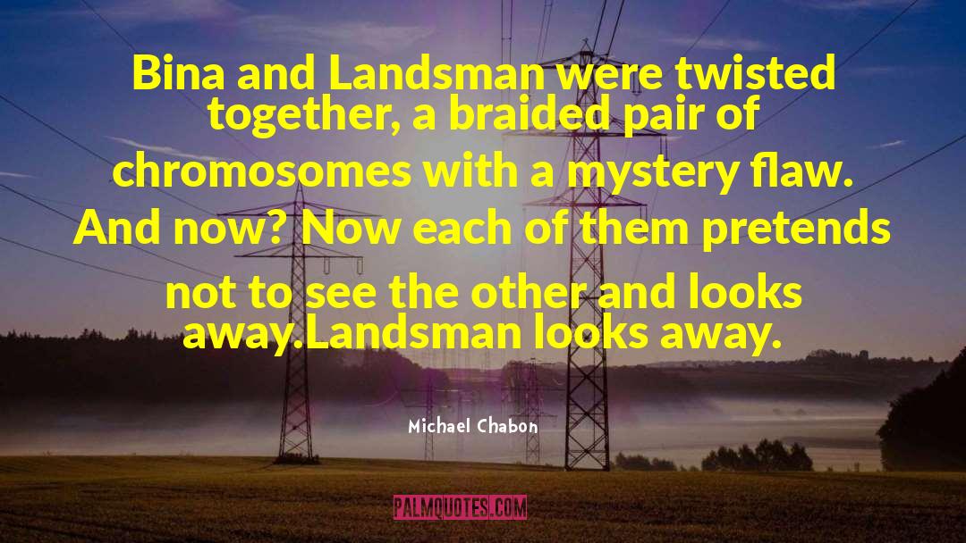 Synapsing Of Chromosomes quotes by Michael Chabon