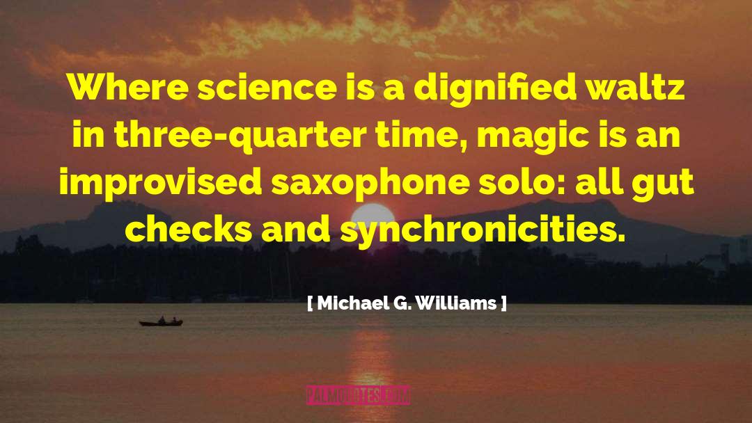 Synchronicity quotes by Michael G. Williams