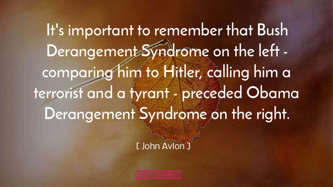 Syndrome quotes by John Avlon