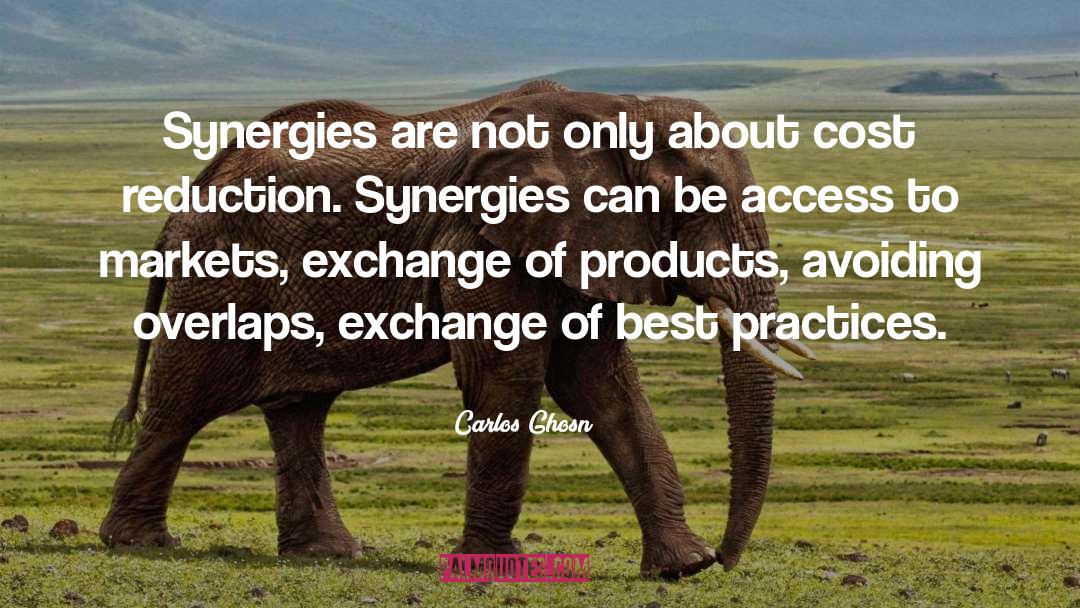 Synergies quotes by Carlos Ghosn