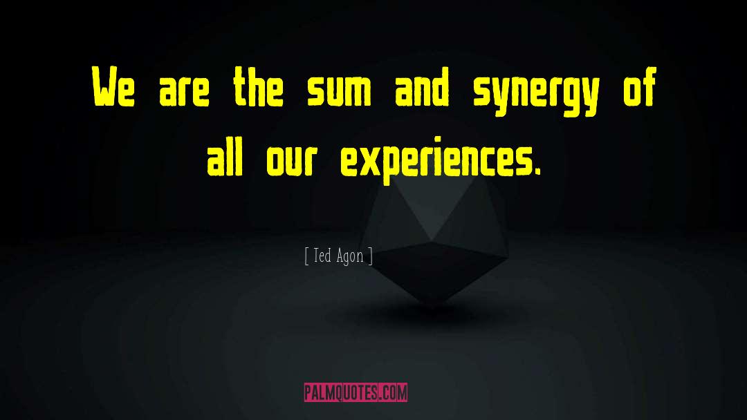 Synergy quotes by Ted Agon