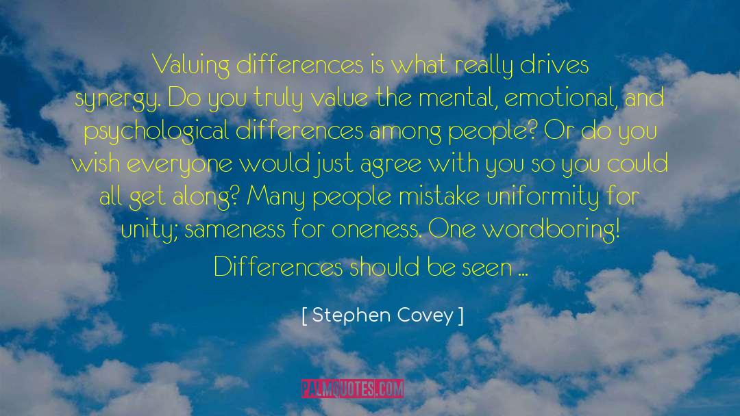 Synergy quotes by Stephen Covey