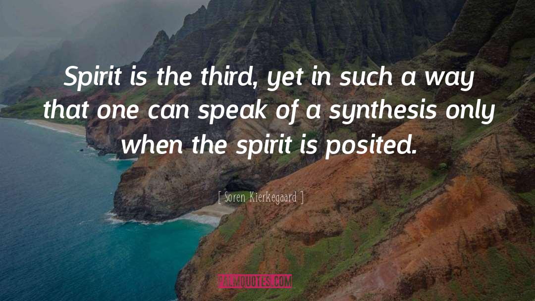 Synthesis quotes by Soren Kierkegaard