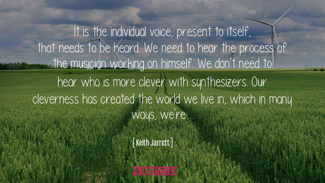 Synthesizers quotes by Keith Jarrett