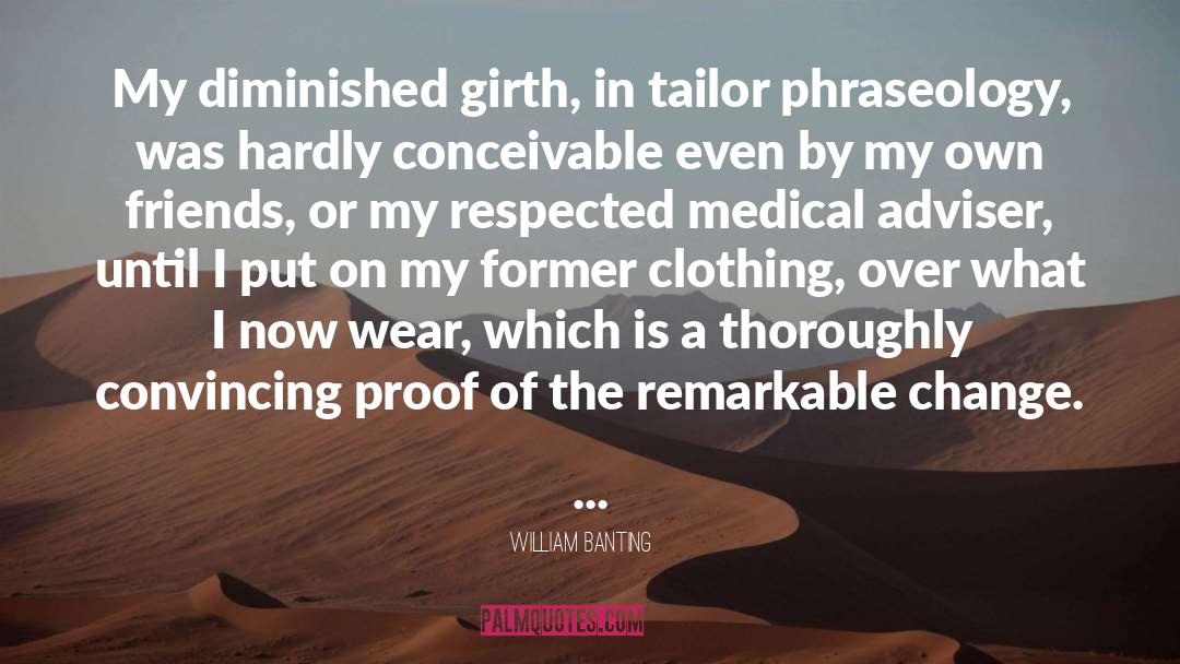 Synthetic Clothing quotes by William Banting