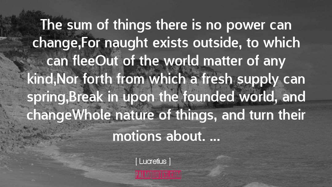 System Of Nature quotes by Lucretius