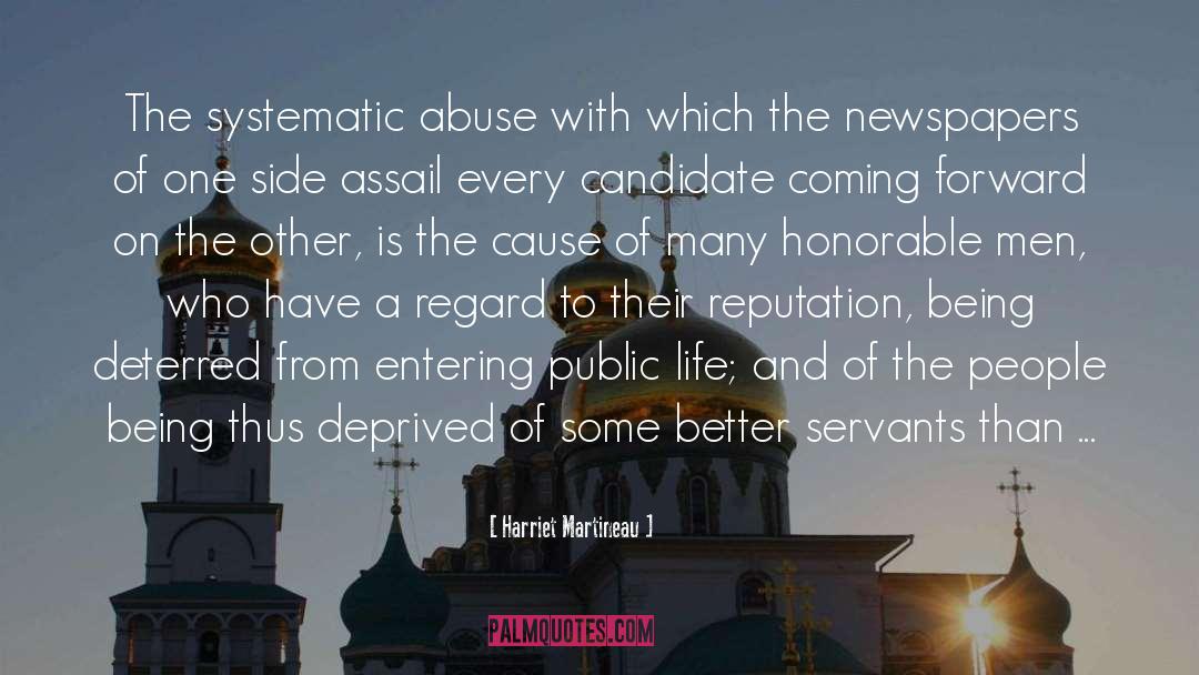 Systematic Abuse quotes by Harriet Martineau