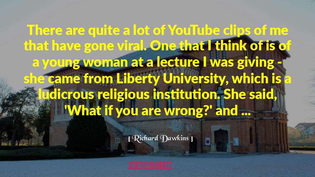 Szwejk Youtube quotes by Richard Dawkins