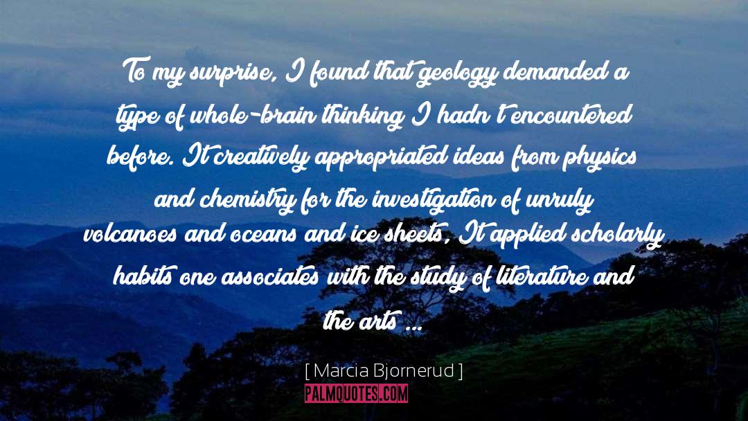 Szymczak Chemistry quotes by Marcia Bjornerud