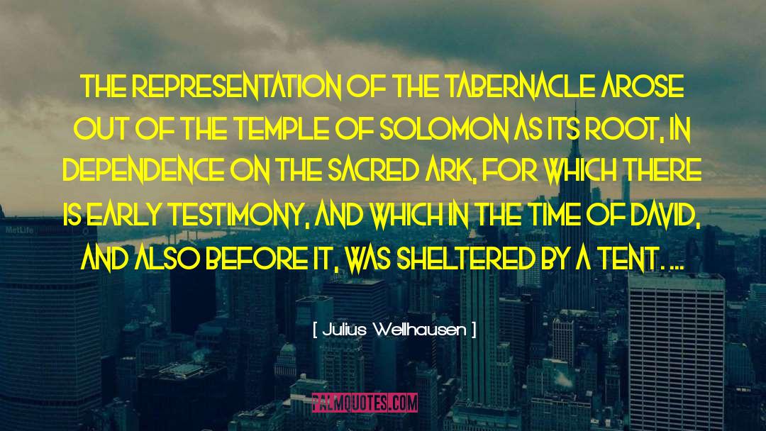 Tabernacle quotes by Julius Wellhausen