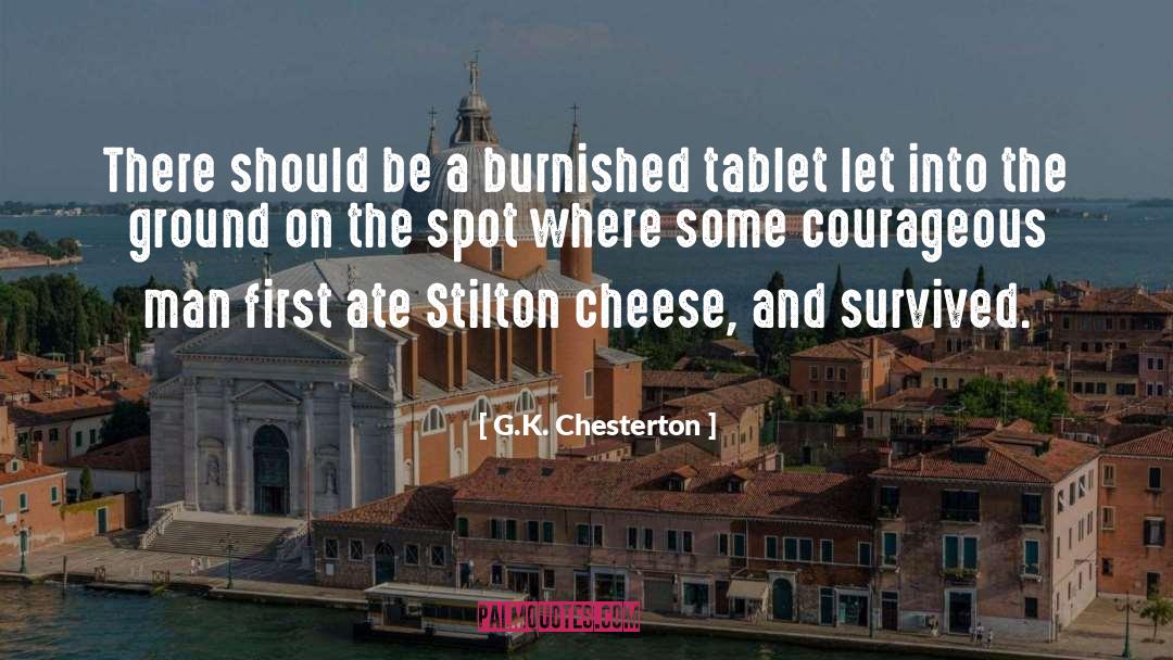 Tablet quotes by G.K. Chesterton