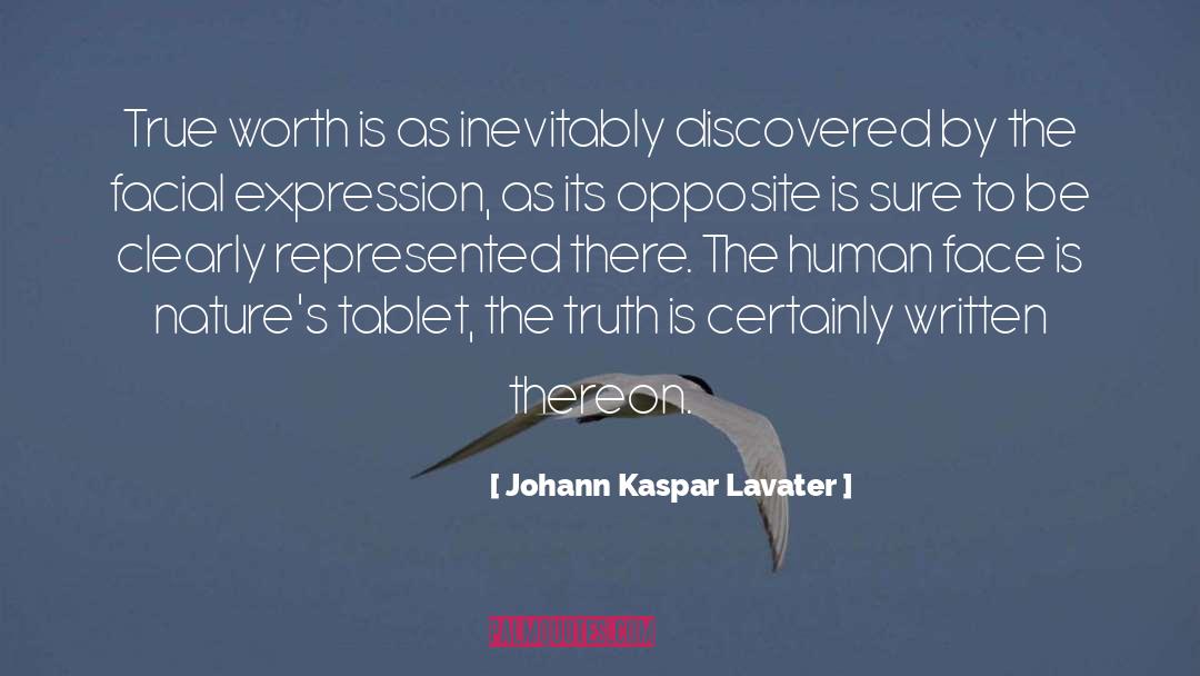 Tablets quotes by Johann Kaspar Lavater