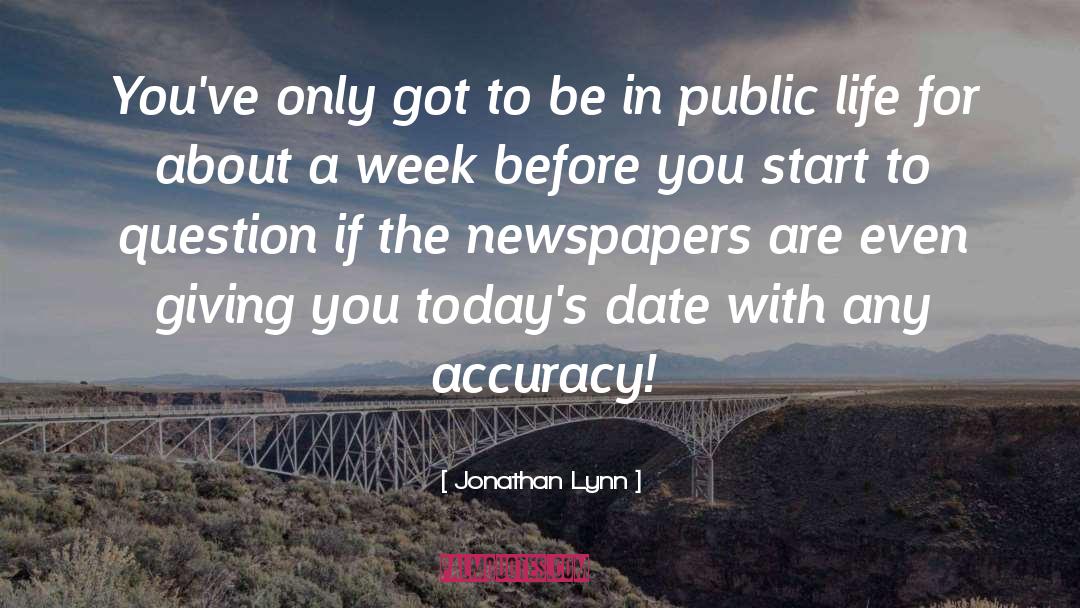 Tabloid Journalism quotes by Jonathan Lynn