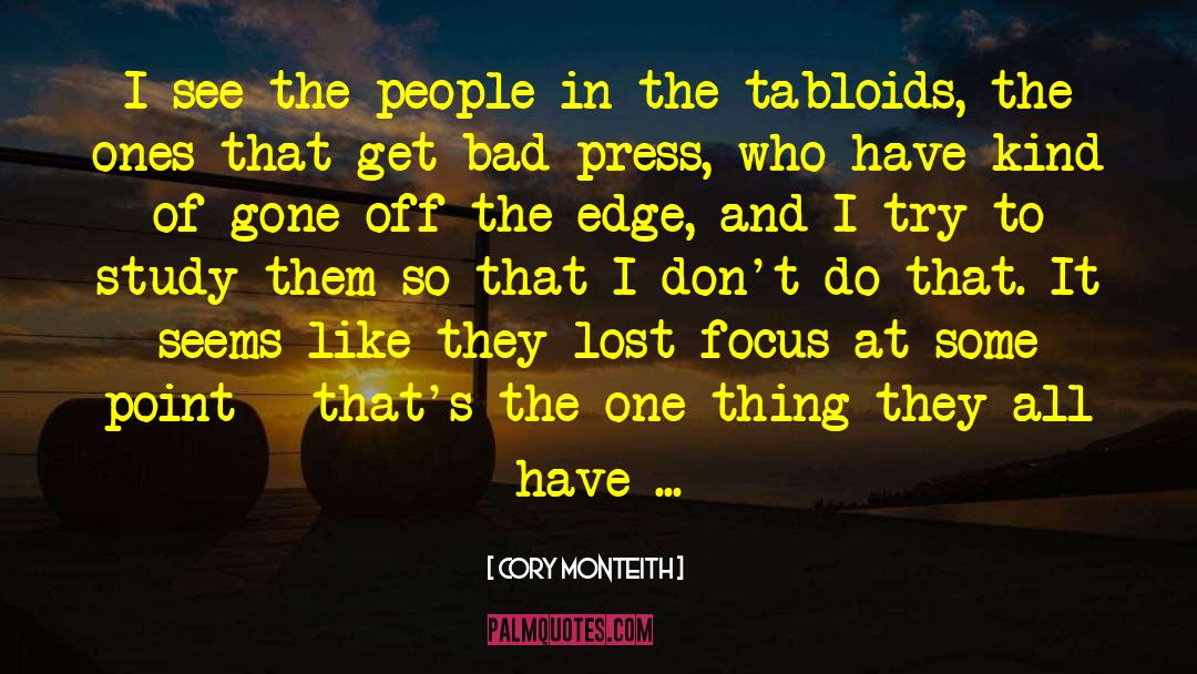 Tabloids quotes by Cory Monteith