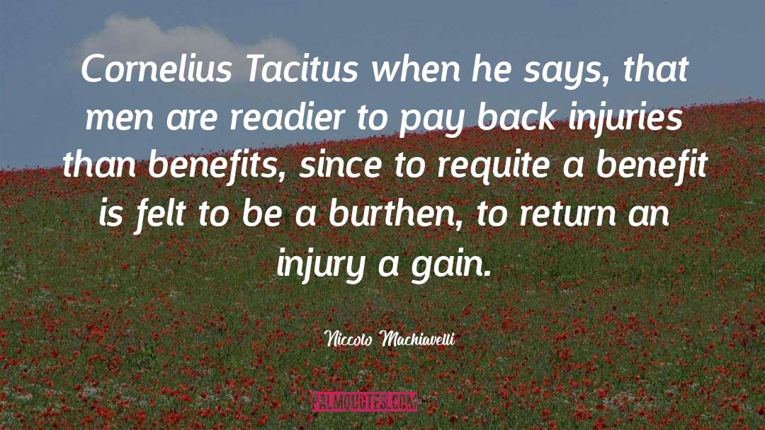 Tacitus quotes by Niccolo Machiavelli