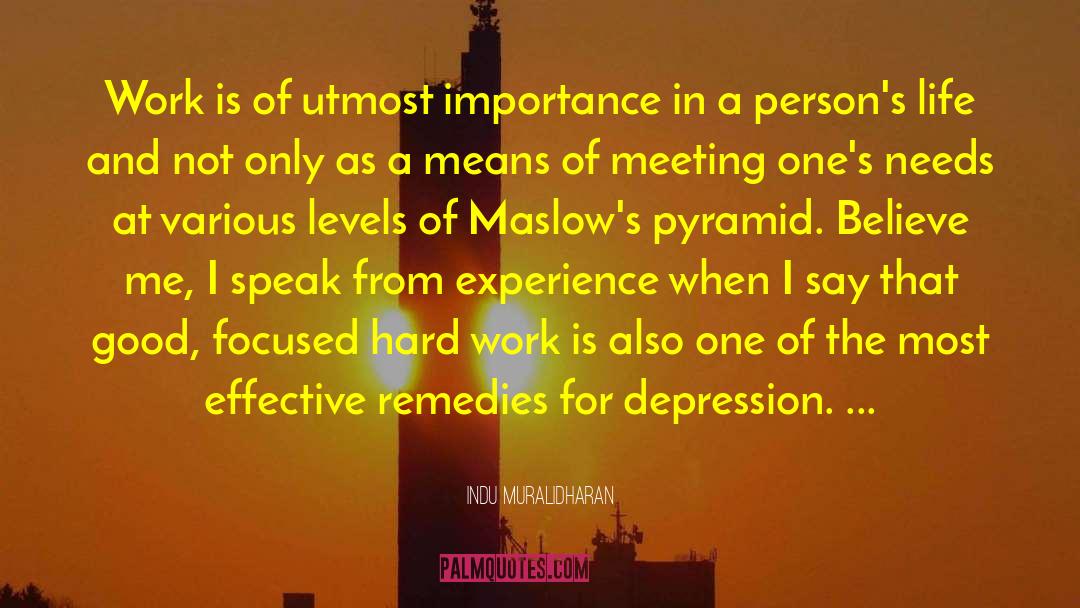 Tackling Depression quotes by Indu Muralidharan