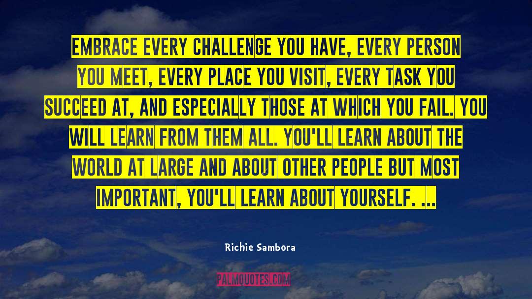 Tackling Large Tasks quotes by Richie Sambora