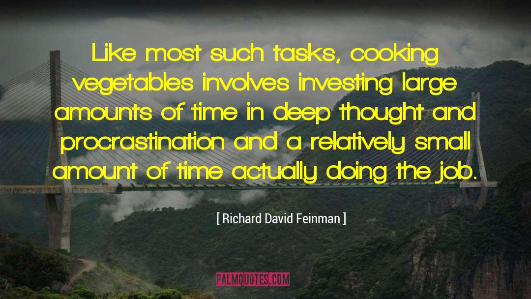 Tackling Large Tasks quotes by Richard David Feinman