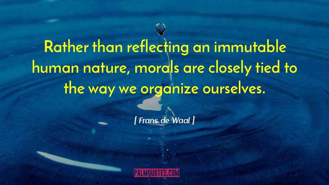 Taggen Frans quotes by Frans De Waal