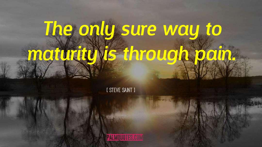 Tags Maturity quotes by Steve Saint