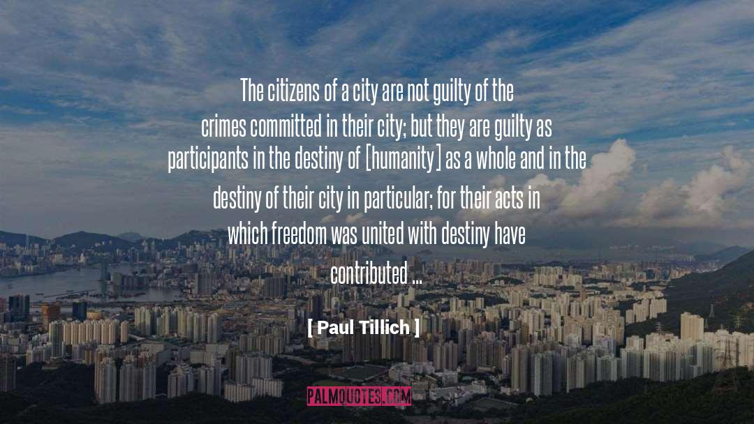 Taguig City quotes by Paul Tillich