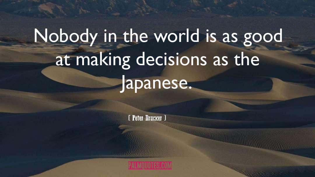 Taisho Japanese quotes by Peter Drucker