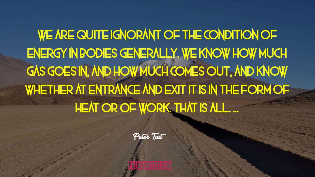 Tait quotes by Peter Tait