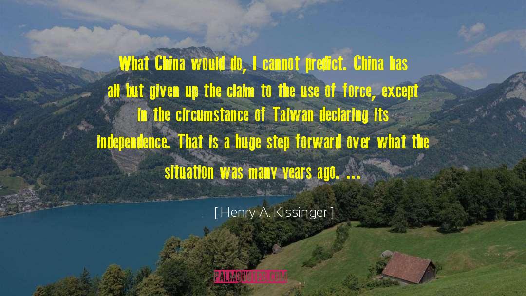 Taiwan quotes by Henry A. Kissinger