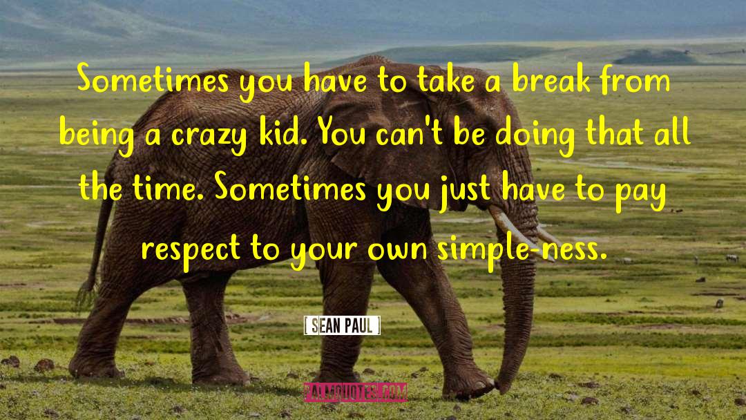Take A Break quotes by Sean Paul