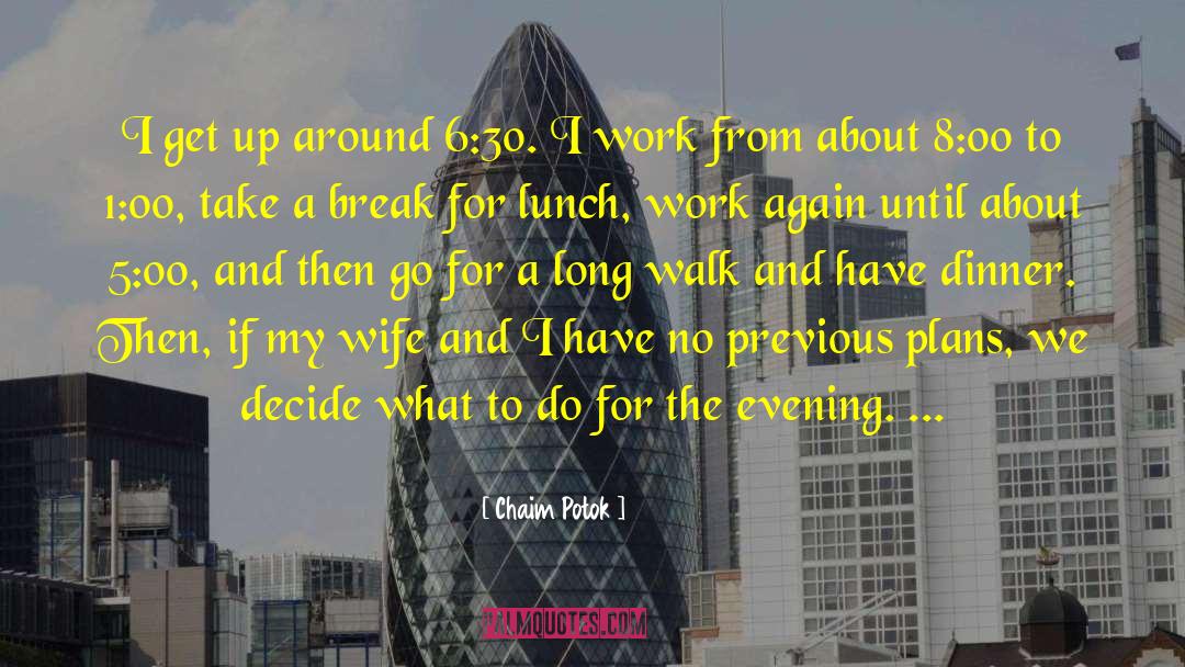 Take A Break quotes by Chaim Potok