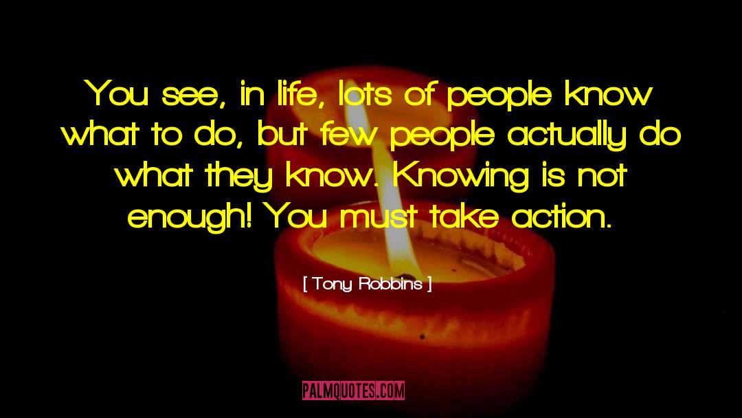 Take Action quotes by Tony Robbins