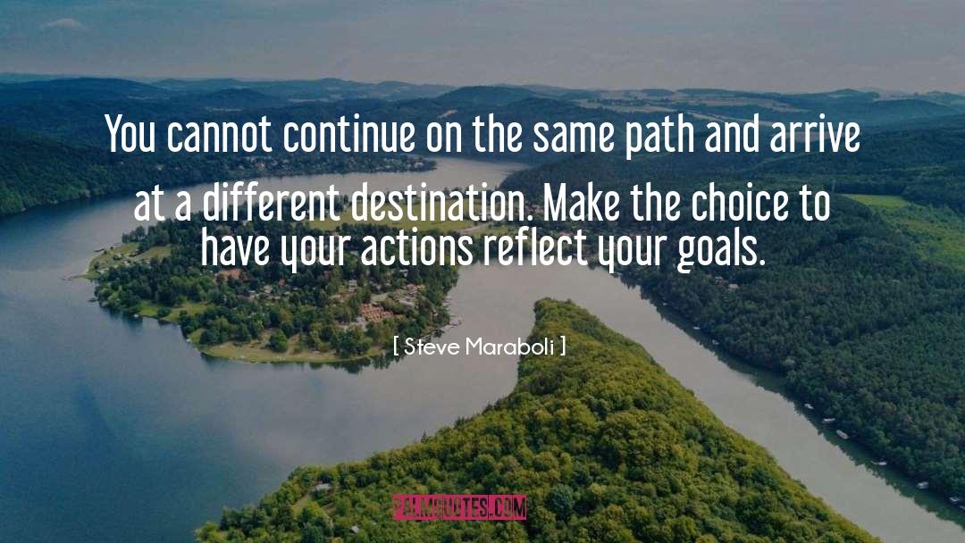 Take Actions On Your Goals quotes by Steve Maraboli