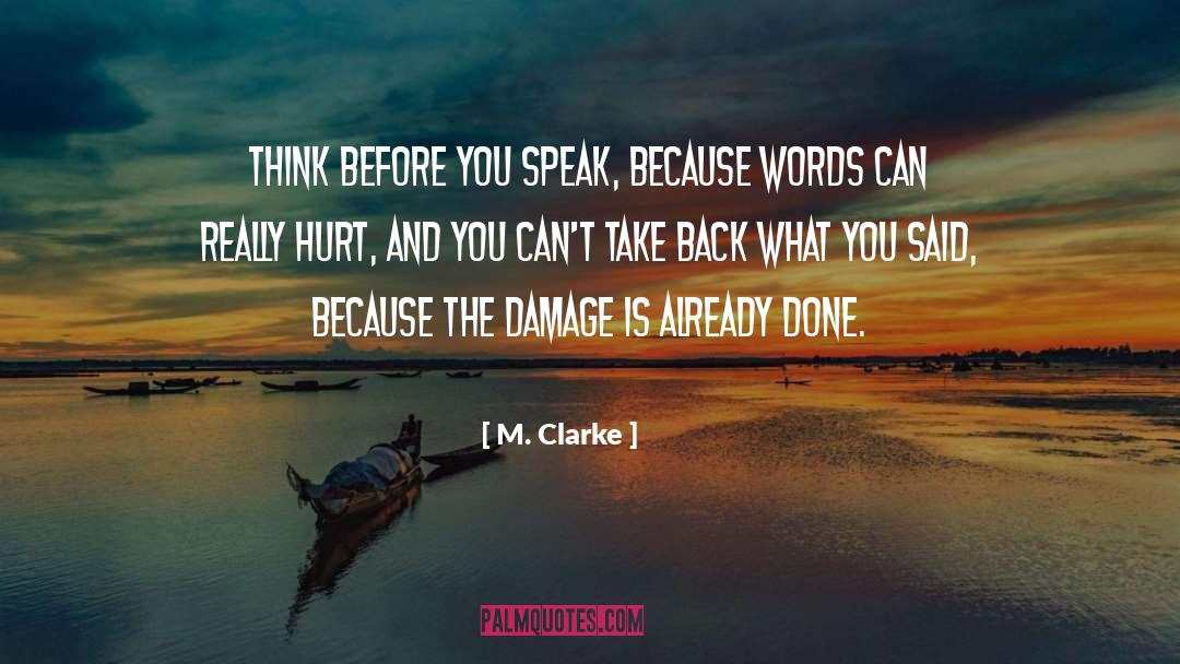 Take Back quotes by M. Clarke