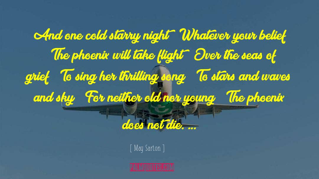 Take Flight quotes by May Sarton