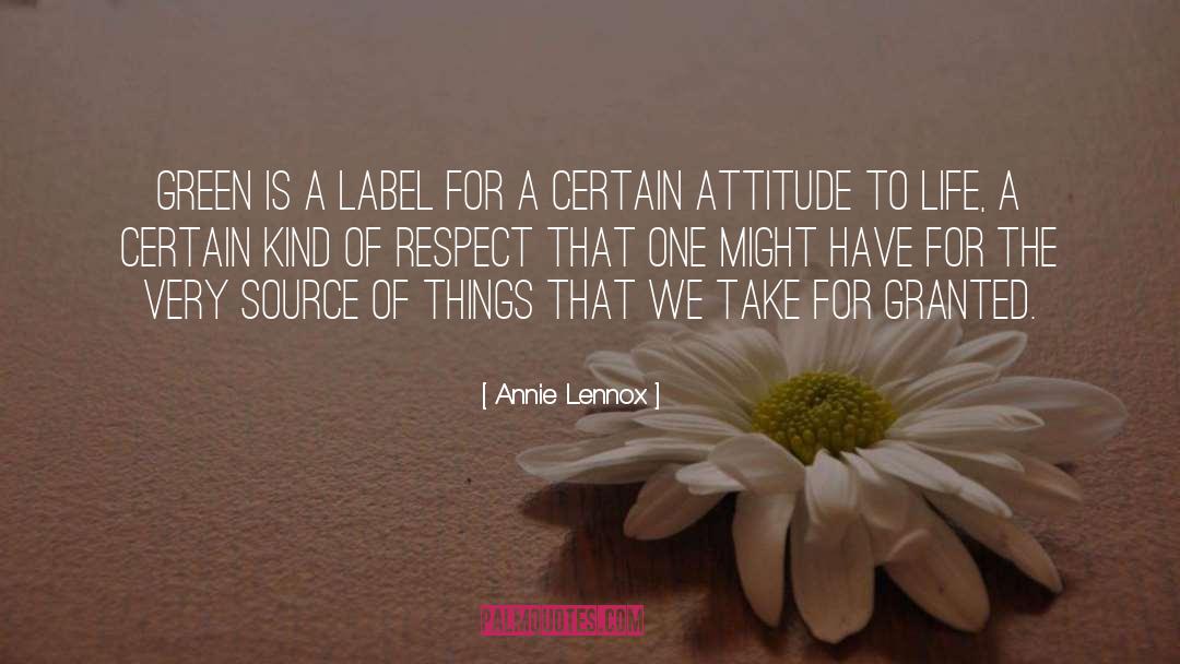 Take For Granted quotes by Annie Lennox