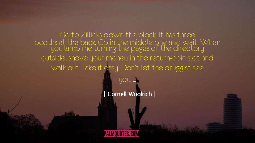 Take It Easy quotes by Cornell Woolrich