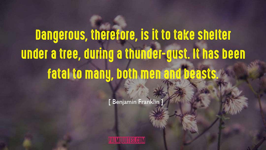 Take Shelter quotes by Benjamin Franklin
