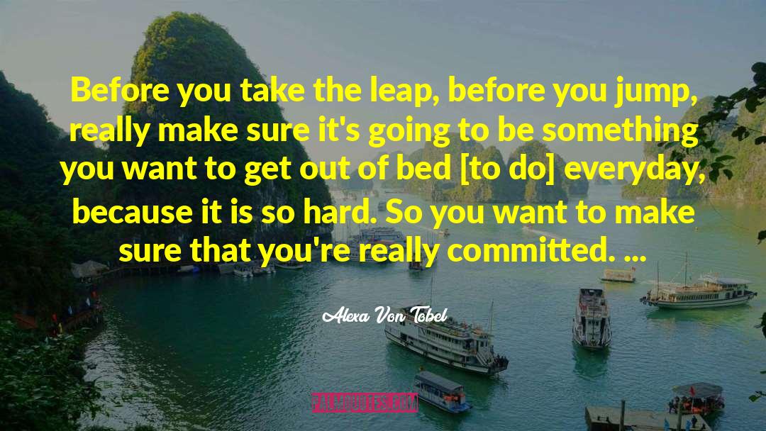 Take The Leap quotes by Alexa Von Tobel