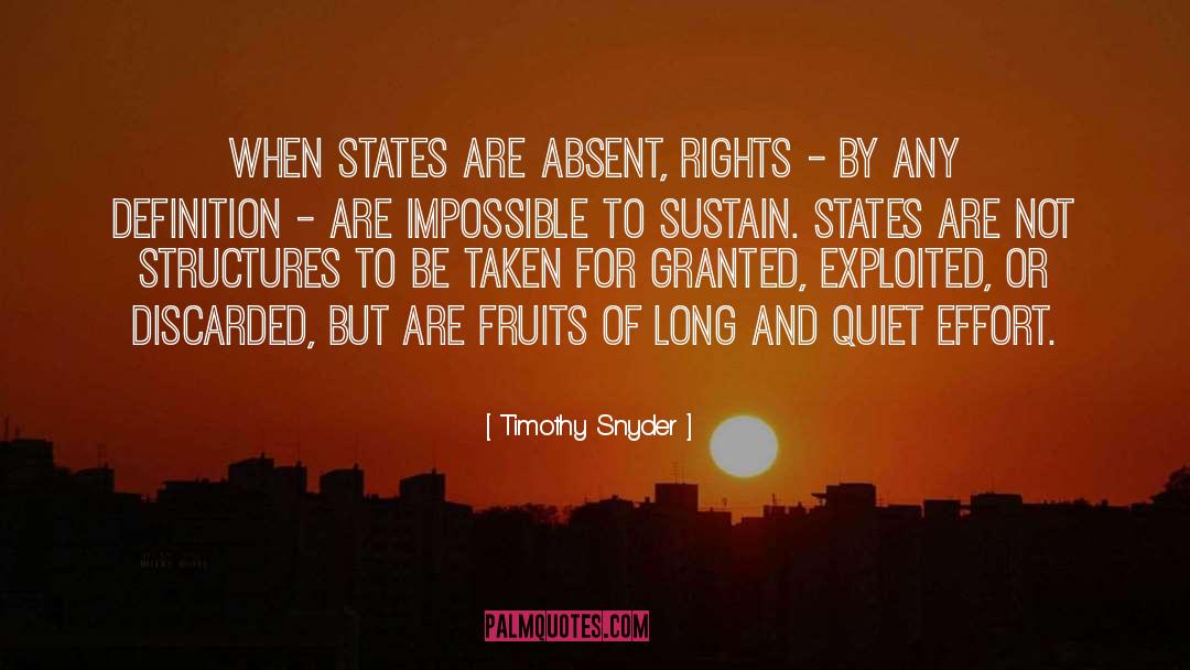 Taken For Granted quotes by Timothy Snyder