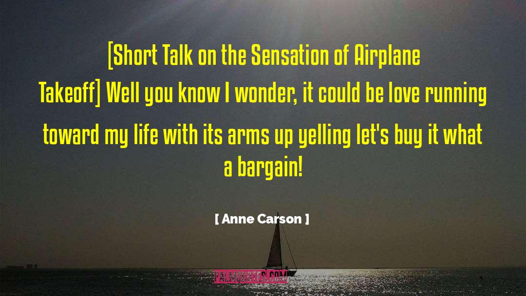 Takeoff quotes by Anne Carson