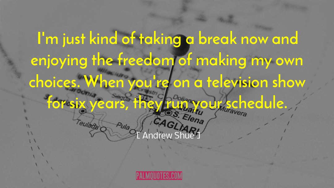 Taking A Break quotes by Andrew Shue