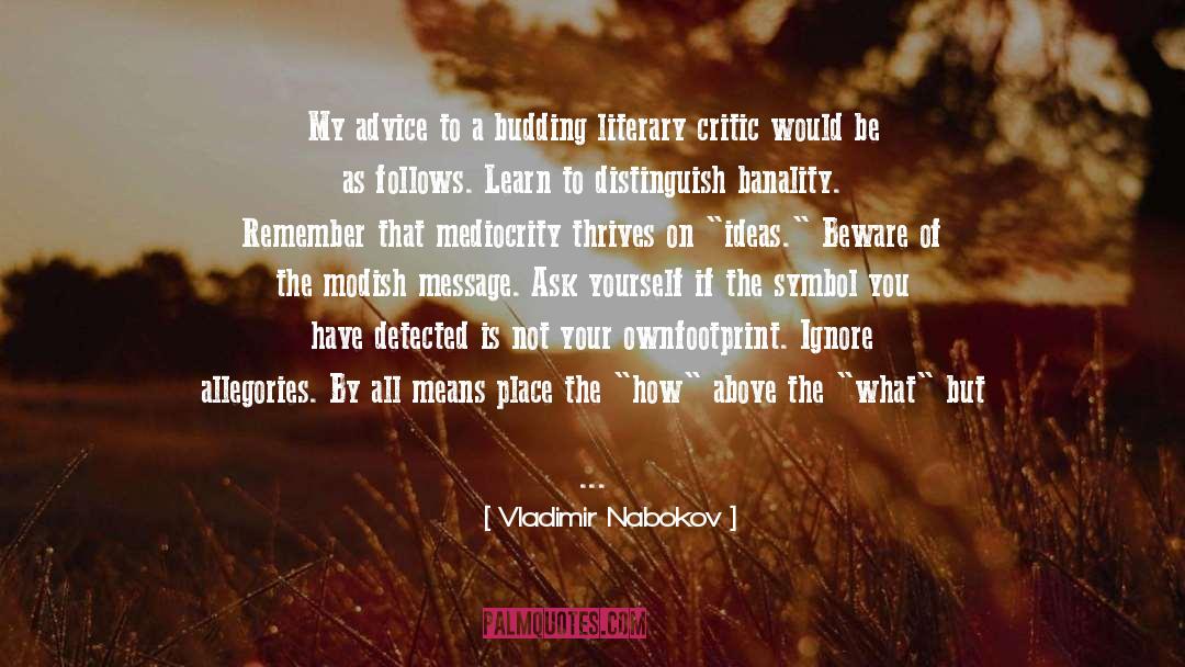 Taking Your Own Advice quotes by Vladimir Nabokov