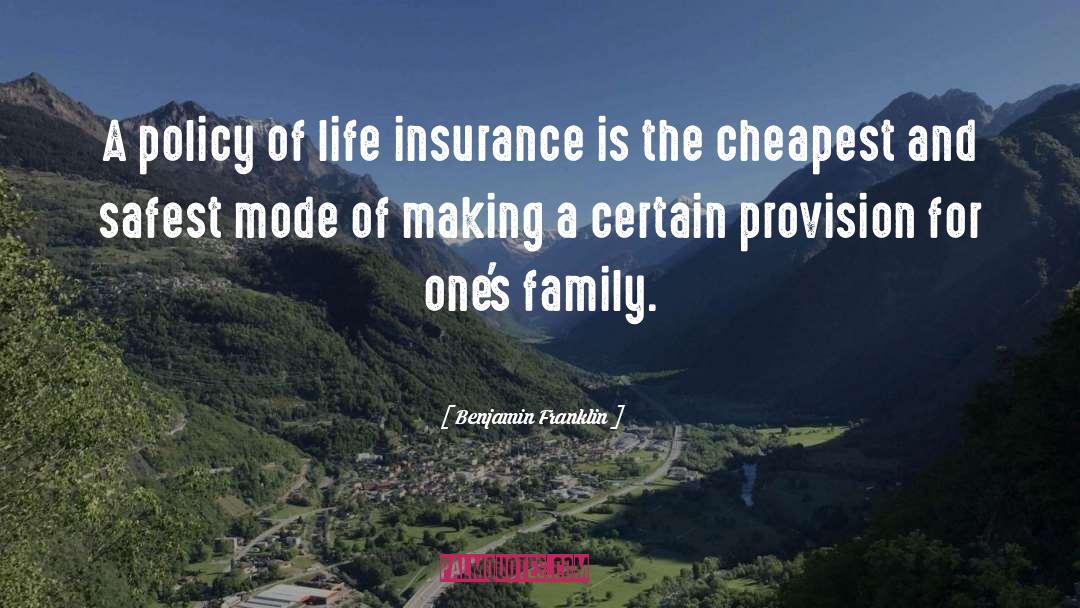 Tal Life Insurance quotes by Benjamin Franklin