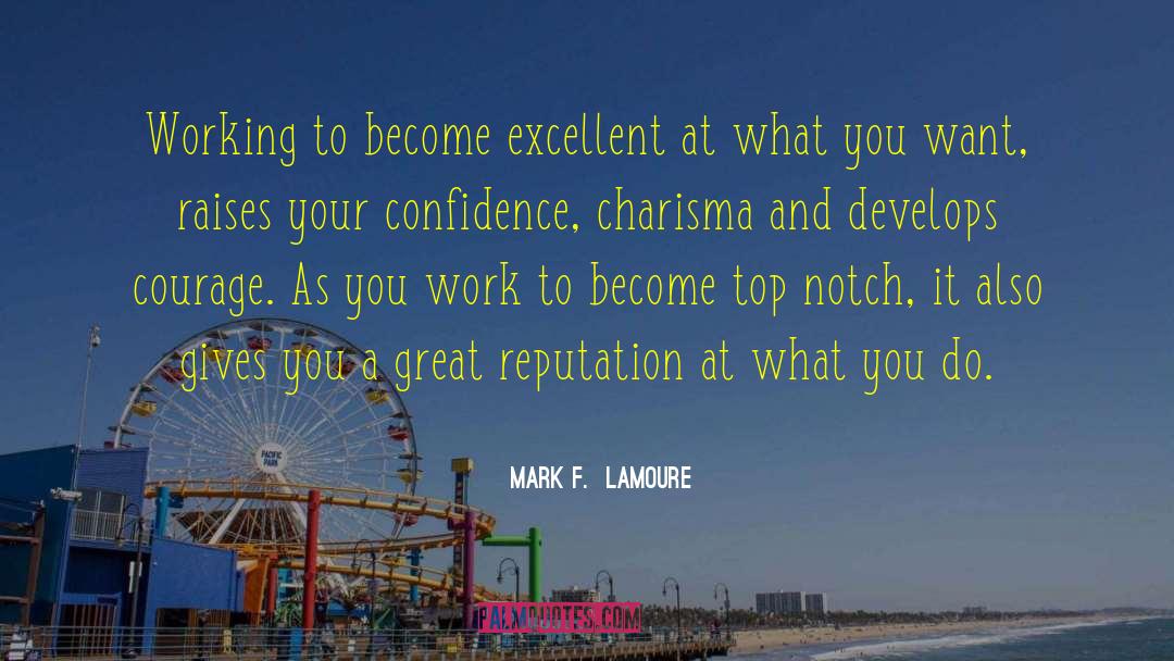 Talent And Courage quotes by Mark F.  LaMoure