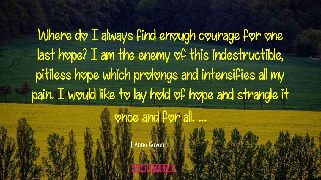 Talent And Courage quotes by Anna Kavan
