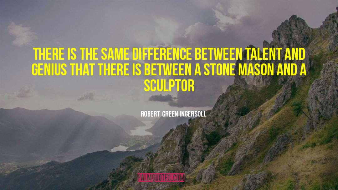 Talent And Genius quotes by Robert Green Ingersoll
