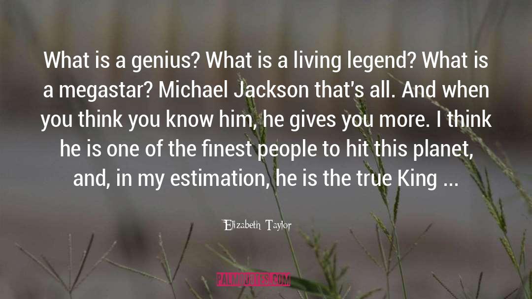 Talent And Genius quotes by Elizabeth Taylor