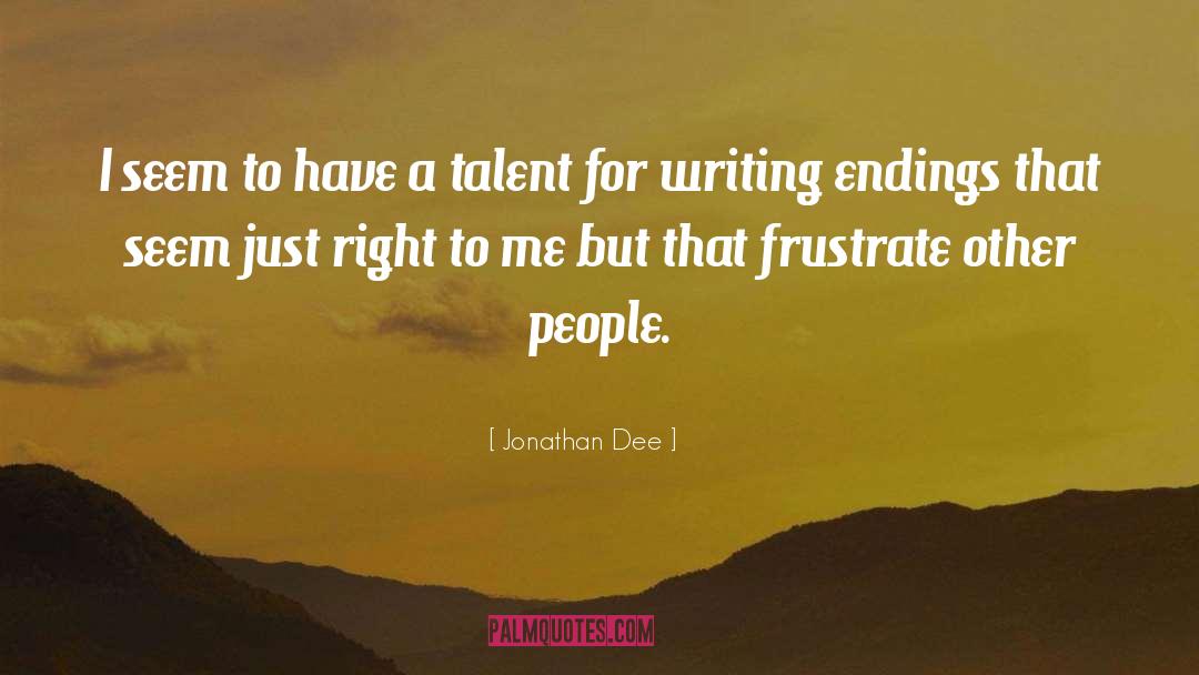 Talent quotes by Jonathan Dee
