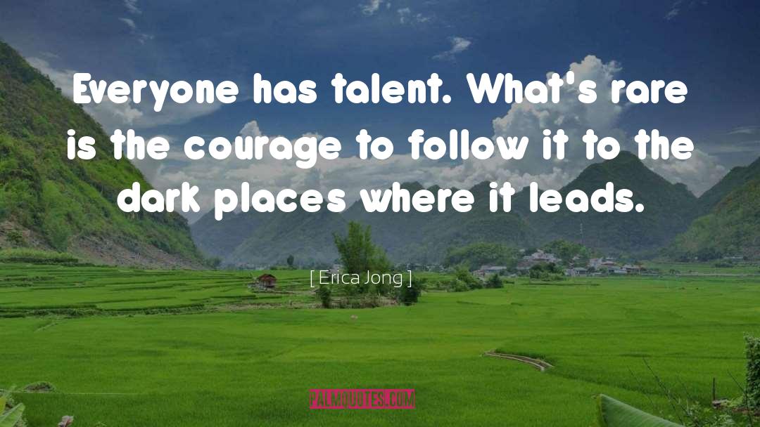 Talent quotes by Erica Jong